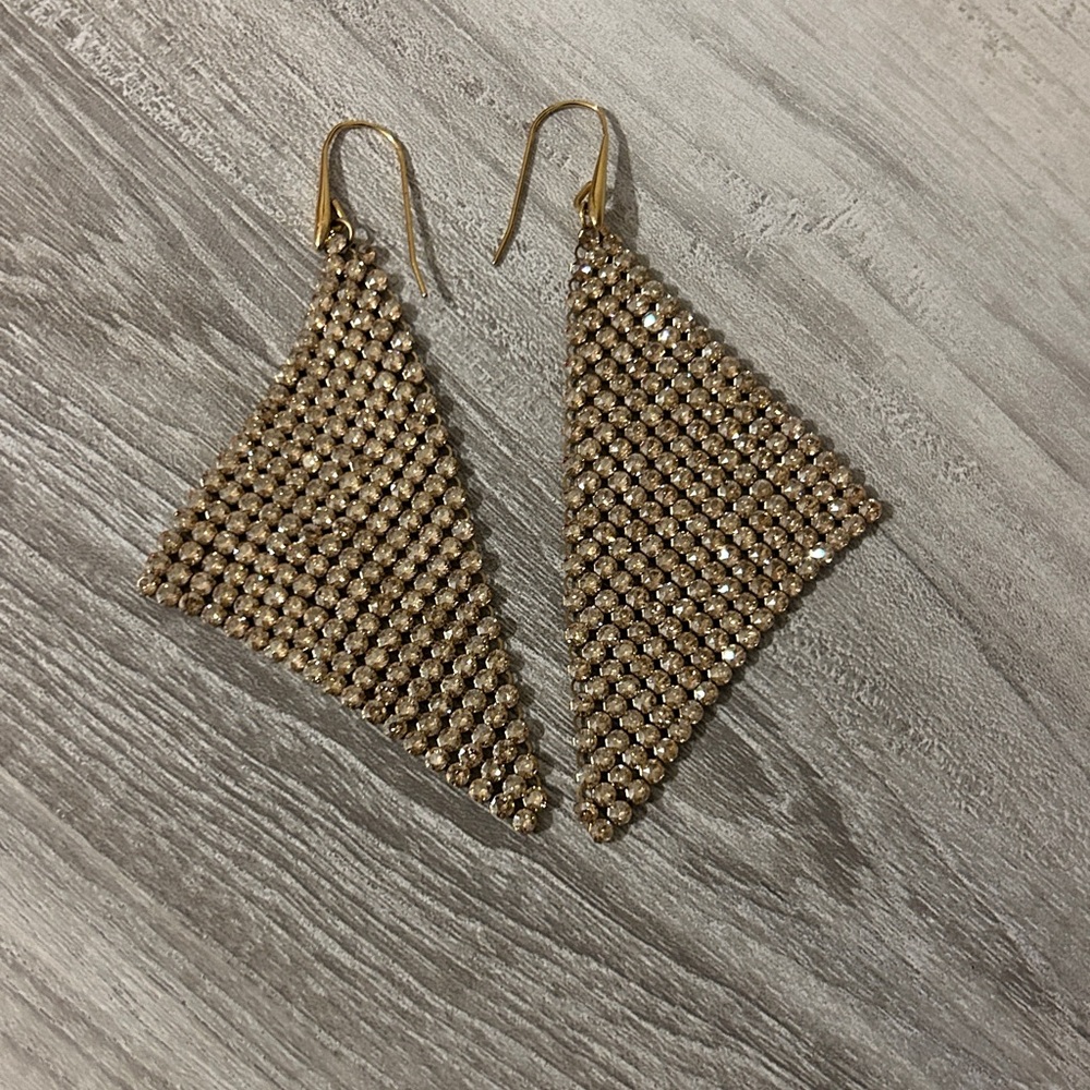 Swarovski Gold Mesh sparkling Earrings